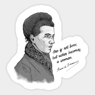 Beauvoir Quote Sticker